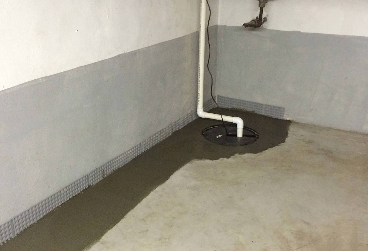 internal french drain boston